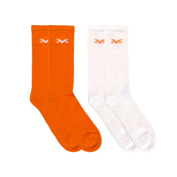 MV Socks 2-pack - Orange/White