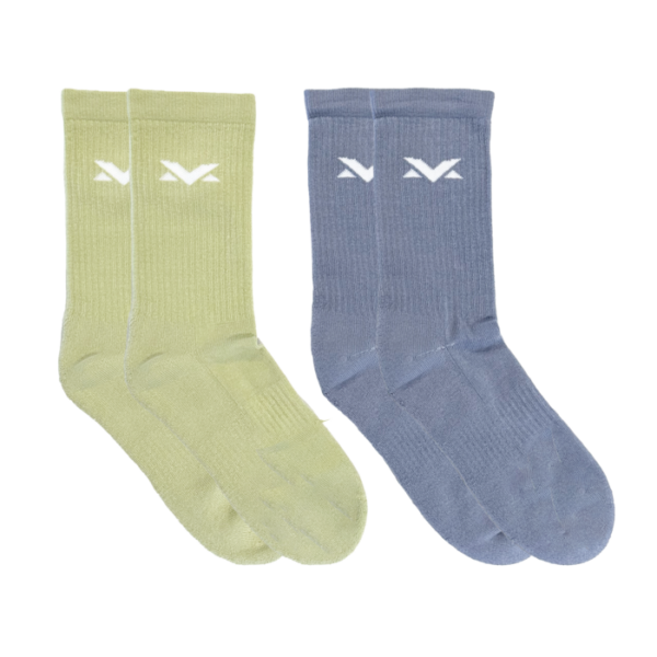 MV Socks 2-pack - Green/Blue